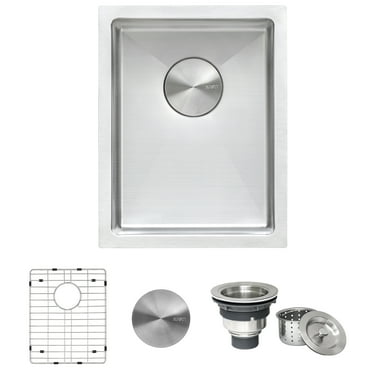 Ruvati RVH7114 14 in. Undermount 16 Gauge Tight Radius Bar Prep Sink Stainless Steel Single Bowl