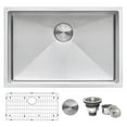 thumbnail image 1 of Ruvati 28-inch Undermount 16 Gauge Kitchen Sink Rounded Corners Single Bowl, 1 of 12