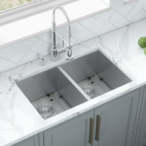 Ruvati RVH7350 Undermount 16 Gauge 30 in. Kitchen Sink Double Bowl
