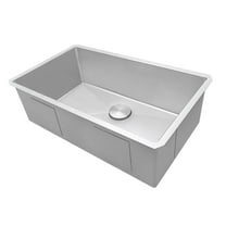 Ruvati 35-inch Undermount 16 Gauge Kitchen Sink Single Bowl