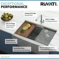 thumbnail image 1 of Ruvati 27-inch Apron-front Workstation Kitchen Sink 16 Gauge Single Bowl, 1 of 17