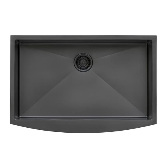 Ruvati 33-inch Apron-Front Farmhouse Kitchen Sink Matte Single Bowl