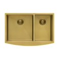 thumbnail image 1 of Ruvati 33-inch 60/40 Double Bowl Apron-Front Farmhouse Kitchen Sink, 1 of 9