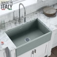 thumbnail image 1 of Ruvati RVL2100GR 30 x 20 inch Fireclay Farm Kitchen Sink - Horizon Gray, 1 of 7