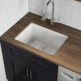 thumbnail image 1 of Ruvati 24-inch Fireclay Undermount / Drop-in Topmount Kitchen Sink Single Bowl, 1 of 6
