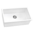 thumbnail image 1 of Ruvati 30-inch Fireclay Undermount / Drop-in Topmount Kitchen Sink Single Bowl, 1 of 8