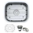 thumbnail image 1 of Ruvati 21-inch Undermount 16 Gauge Stainless Steel Kitchen Sink Single Bowl, 1 of 12