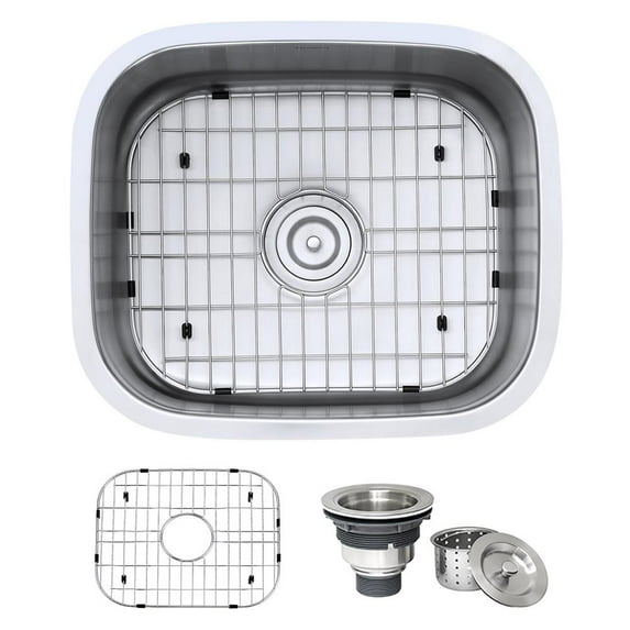 Ruvati 21-inch Undermount 16 Gauge Stainless Steel Kitchen Sink Single Bowl