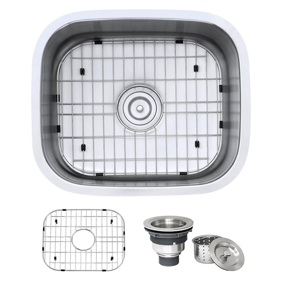 Ruvati 21-inch Undermount 16 Gauge Stainless Steel Kitchen Sink Single Bowl
