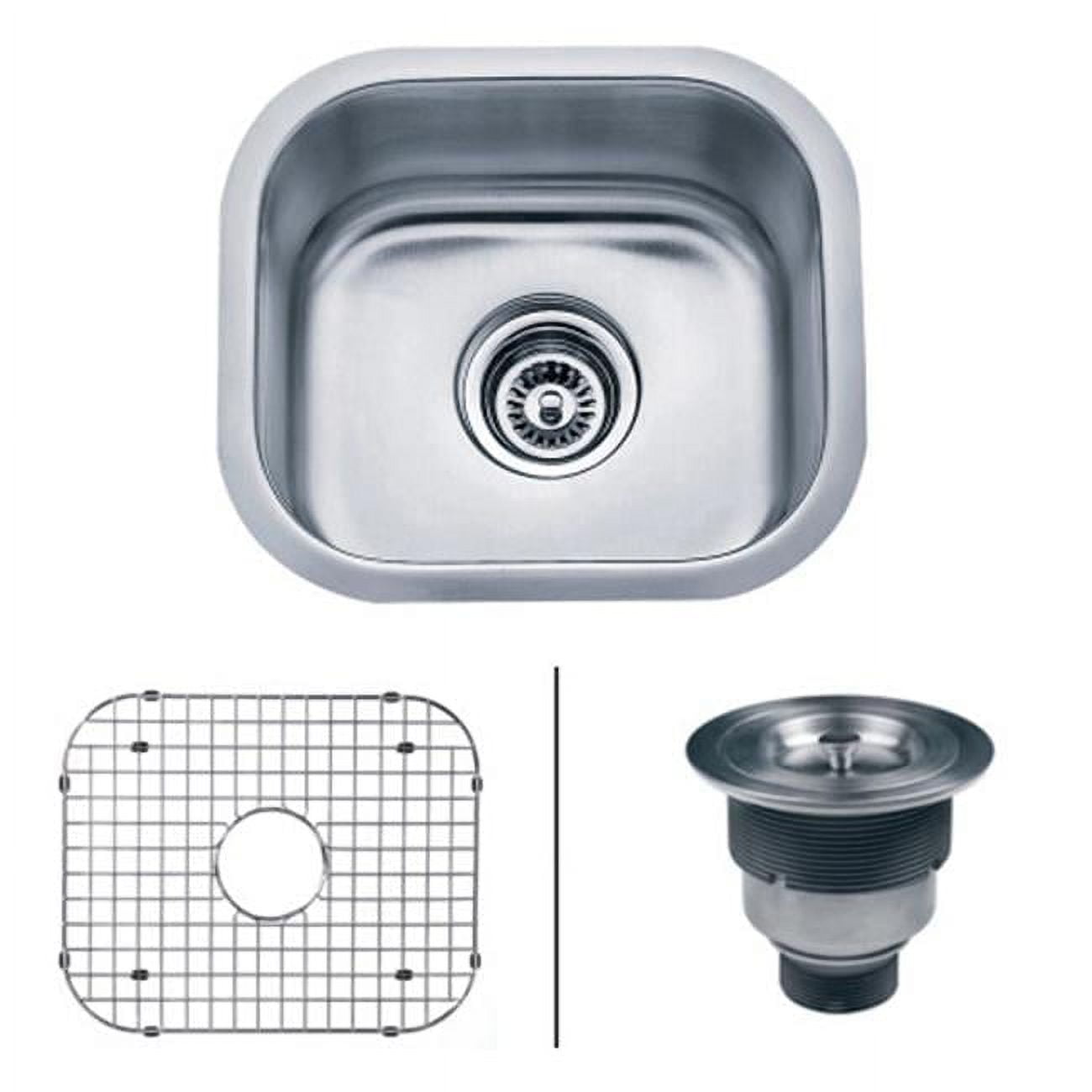 Ruvati 15" x 12.75" Stainless Steel Undermount Bar Prep Sink