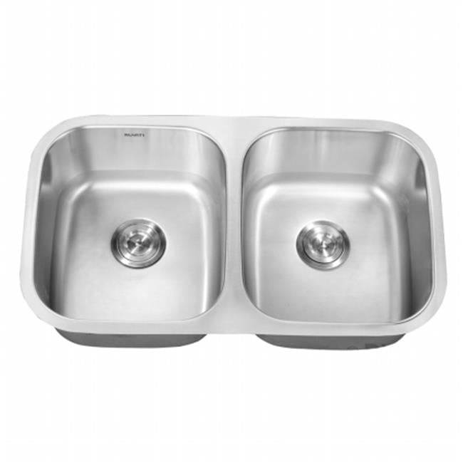 Ruvati 32-inch Stainless Steel Double Bowl Undermount Kitchen Sink