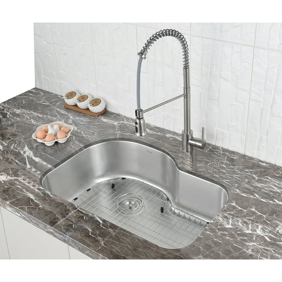 Ruvati RVM4700 Undermount 16 Gauge 32" Kitchen Sink Single Bowl