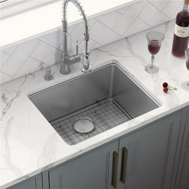 Ruvati USA RVM5916 18 in. Undermount Bar Prep 16 Gauge Stainless Steel Single Bowl Kitchen Sink