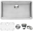 thumbnail image 1 of Ruvati Rvm5931 Modena 31" Undermount Single Basin Stainless Steel Kitchen Sink - Stainless, 1 of 11