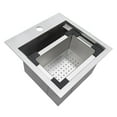 thumbnail image 1 of Ruvati Rvq5215 Merino 15" Drop-In Single Basin Stainless Steel Kitchen Sink - Stainless, 1 of 16