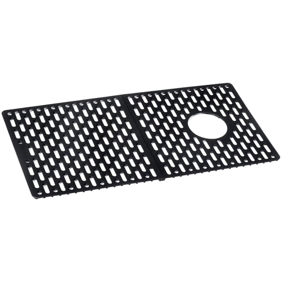 Ruvati USA RVA41302BK 24.5 x 14 in. Silicone Bottom Grid Sink Mat for Sinks - Black