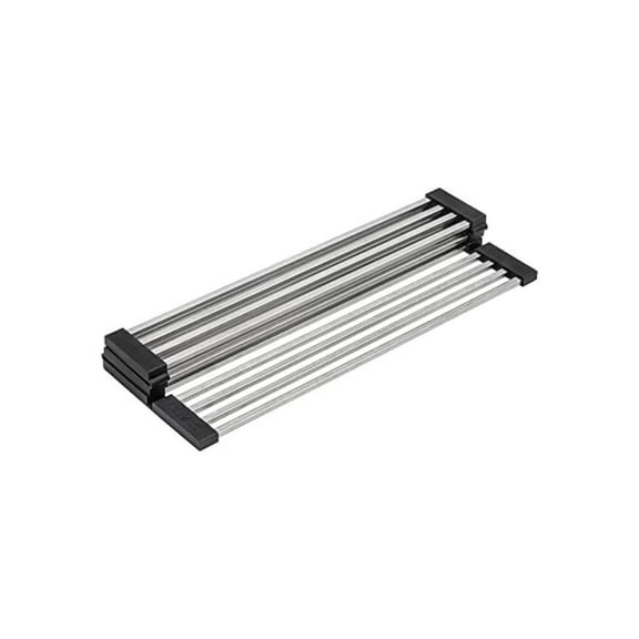 Ruvati Stainless Steel and Silicone Foldable Drying Rack for RVG1533 Farmhouse Workstation Sink - RVA1393
