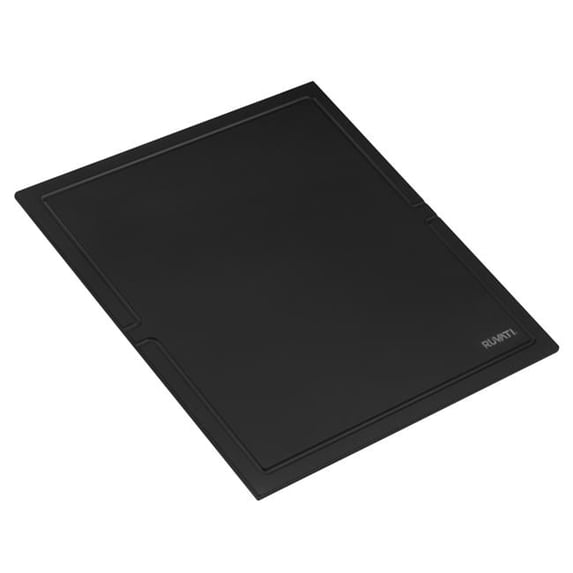 Ruvati USA RVA1233BWC 17 x 16 in. Black Composite Dual-Tier Cutting Board for Workstation Sinks