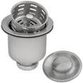 thumbnail image 1 of Ruvati USA RVA1027ST 3.5 in. All Metal with Stopper Stainless Steel Deep Basket Strainer Drain for Kitchen Sinks, 1 of 7