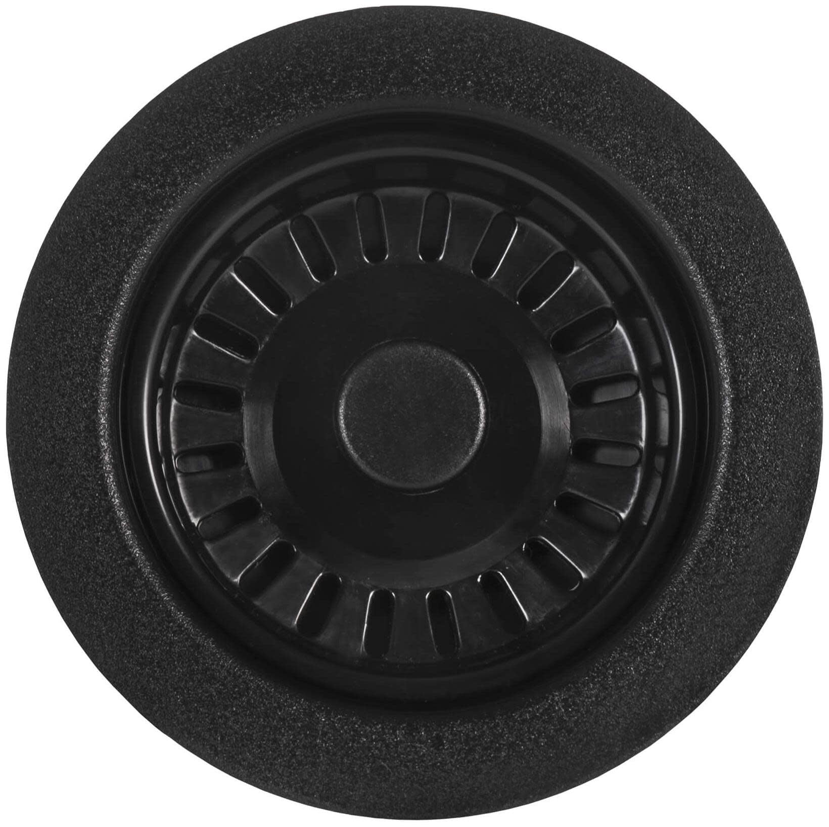 Matte Black Durable Polymer Kitchen Sink Strainer Assembly