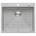 thumbnail image 1 of Ruvati 21 inch Drop-in Topmount Rounded 16 Gauge Kitchen Sink Single Bowl, 1 of 8