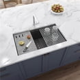 thumbnail image 1 of Ruvati Rvg2302 Epistage 33" Undermount Single Basin Granite Composite Kitchen Sink - Grey, 1 of 7