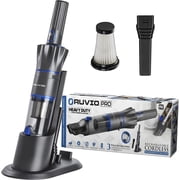 Ruvio Pro Handheld Vacuum Cordless for Home and Car, Lightweight Portable Hand Held Vacuums Cordless Works on Pet Hair, Floor, Hard Wood, 2X HEPA Filtration, Crevice Nozzle Included