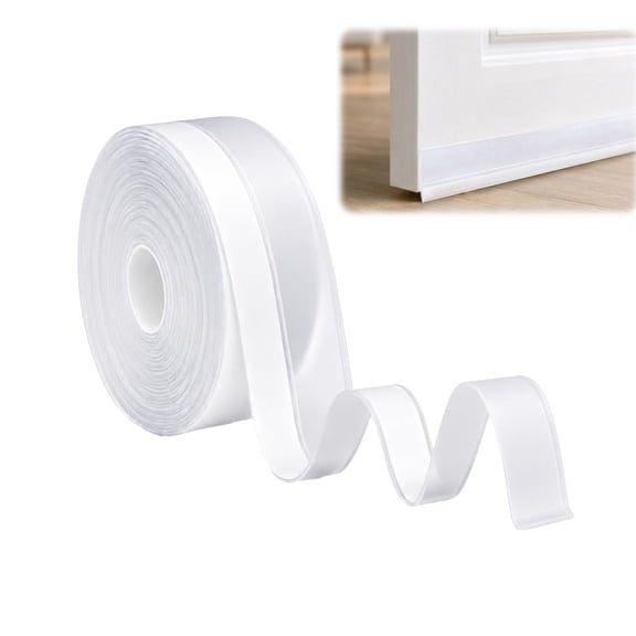 Ruxacty Door Weather Stripping Tape, 16.4 Ft x 1.38 in Door Seal Strip for Draft, Dust & Noise Control, Weatherproof Door Insulation Tape