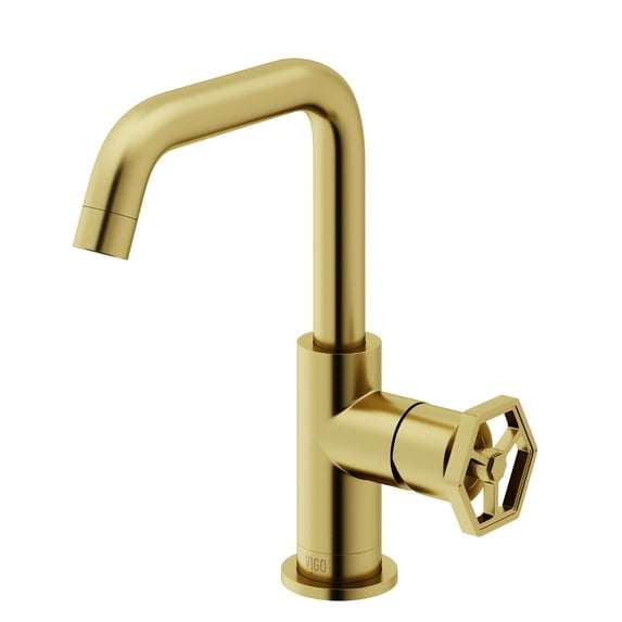 Ruxton Single Handle Single-Hole Bathroom Faucet in Matte Brushed Gold