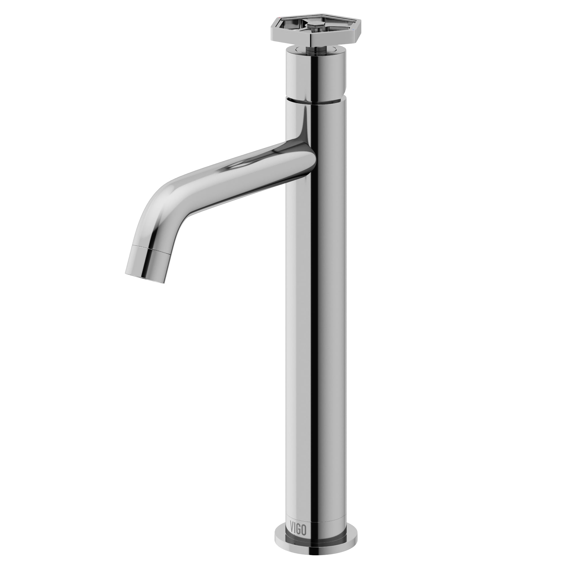 Ruxton Modern Chrome Single-Handle Vessel Bathroom Faucet
