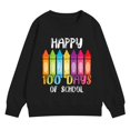 thumbnail image 1 of Ruyang 100 Days of School Sweatshirt Boys Girls Shirts Hearts 100th Day Tee Shirt School Days Pullover Tops Soft School 𝐔niform, 1 of 7