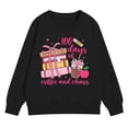 thumbnail image 1 of Ruyang 100 Days of School Sweatshirt Boys Girls Shirts Hearts 100th Day Tee Shirt School Days Pullover Tops Soft School 𝐔niform, 1 of 7