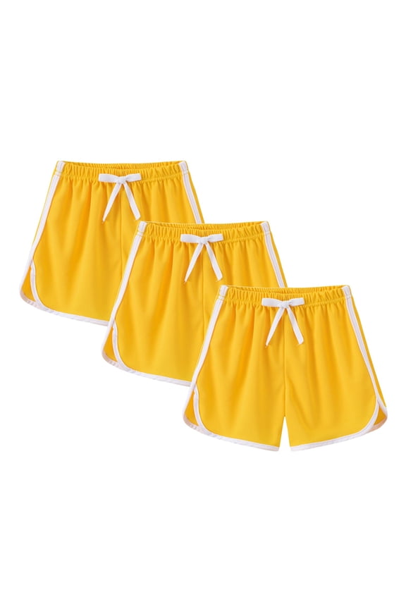 3 Pack Girls Shorts Cotton Cartwheel Shorts for Kids Clothes B𝗶ke Sports Elastic Waist Shorts Kids Pants Multicolor