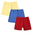 thumbnail image 1 of Ruyang 3 Pack Toddler Girls Dance Shorts Soft Cotton Wide Leg Baggy Elastic Waist Shorts Summer Cartwheel Biker Jogger Shorts, 1 of 6