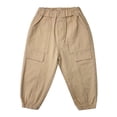 thumbnail image 1 of Ruyang Baby Boy Girl Joggers Pants Toddler Fashion Cargo Pants Street Hip Hop Harem Pants with Pockets Fall Sweatpants, 1 of 1
