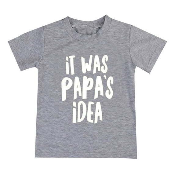 Ruyang Baby Boys Shirt Crewneck Summer Shirts Fashion Short Sleeve Tee for Children Cotton T-Shirt Toddler Tops