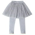 thumbnail image 1 of Ruyang Baby Girl Leggings with Skirt Footless Sparkly Tulle Skirt Pants for Kids Toddler School 𝐔niform Dance Clothes, 1 of 8