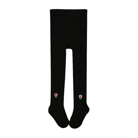 Ruyang Baby Girl Tights,Toddler Leggings with Cute Embroidered Flowers Pattern Stockings Pants,Winter Warm Pantyhose