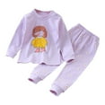 thumbnail image 1 of Ruyang Baby Girls Cat Clothing Set Kids Boys Cute Graphic Shirt Pants 2 Piece Outfit Fall Winter Soft Warm Cotton Clothes Winter Clothes, 1 of 6