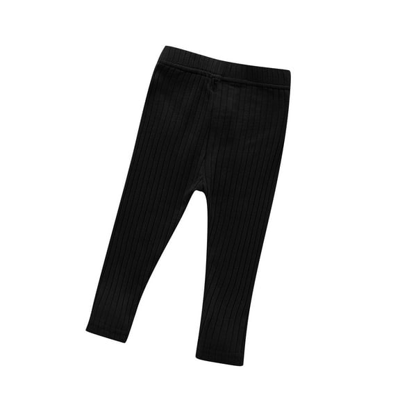 Ruyang Baby Girls Knit Leggings Toddler Solid Footless Tights 6 12 18 24 Months Girls Basic Ribbed Leggings Dress Bottom Top Pants