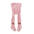 thumbnail image 1 of Ruyang Baby Girls Leggings Bowknot Knitted Pantyhose Full Length Solid Stretchy Pant Fashion Pants Toddler Kids Stockings, 1 of 1
