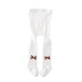 thumbnail image 1 of Ruyang Baby Girls Leggings Bowknot Knitted Pantyhose Full Length Solid Stretchy Pant Fashion Pants Toddler Kids Stockings, 1 of 1
