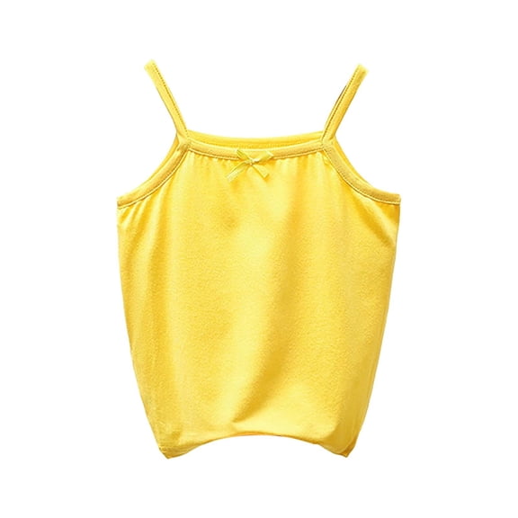 Ruyang Baby Girls Tank Top Solid H𝐚lter Stretchy Sleeveless Undershirts Summer Sport Workout Basic Tshirts Tops Cute Comfy
