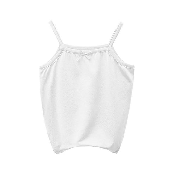 Ruyang Baby Girls Tank Top Solid H𝐚lter Stretchy Sleeveless Undershirts Summer Sport Workout Basic Tshirts Tops Cute Comfy