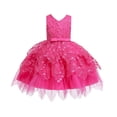 thumbnail image 1 of Ruyang Baby Girls Wedding Sequins Elegant Pageant Birthday Dress Ruffles Tulle Smock Dresses Sleeveless Glitter Clothes, 1 of 5