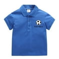 thumbnail image 1 of Ruyang Baby Kids Boy Girl Solid Casual Polo Short Sleeve Shirt Pullover Tops Cute Shirts Boys Football Graphic Tees, 1 of 3