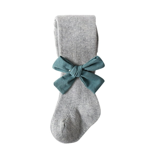 Ruyang Baby Leggings Toddler Little Girl's Cable Knit Winter Tight Pants Princess Pantyhose with Sweet Bow Soft Stockings