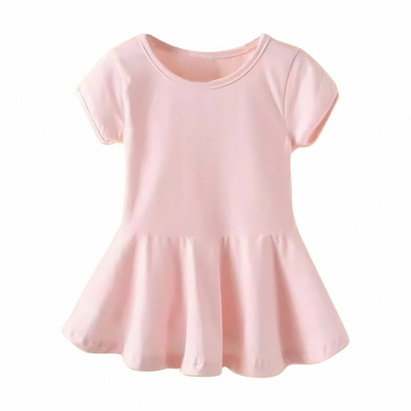 Ruyang Baby Outfits for Girls 3-6 Months Girls Spring Summer and Autumn Comfortable Fashion Pure Cotton Girls Baby Dress