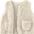 thumbnail image 1 of Ruyang Baby Sherpa Fleece Vest New Born Girls Boys Cute Warm Fuzzy Sleeveless Jackets Pockets Fall Winter Button Down Coat, 1 of 5