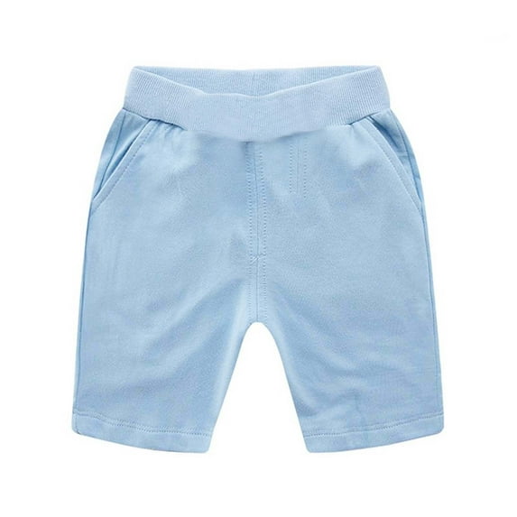 Ruyang Baby Toddler Boys Stretch Denim Short Cotton Jeans Pants Elastic Waist Pull On Knee Length Summer Short Pants